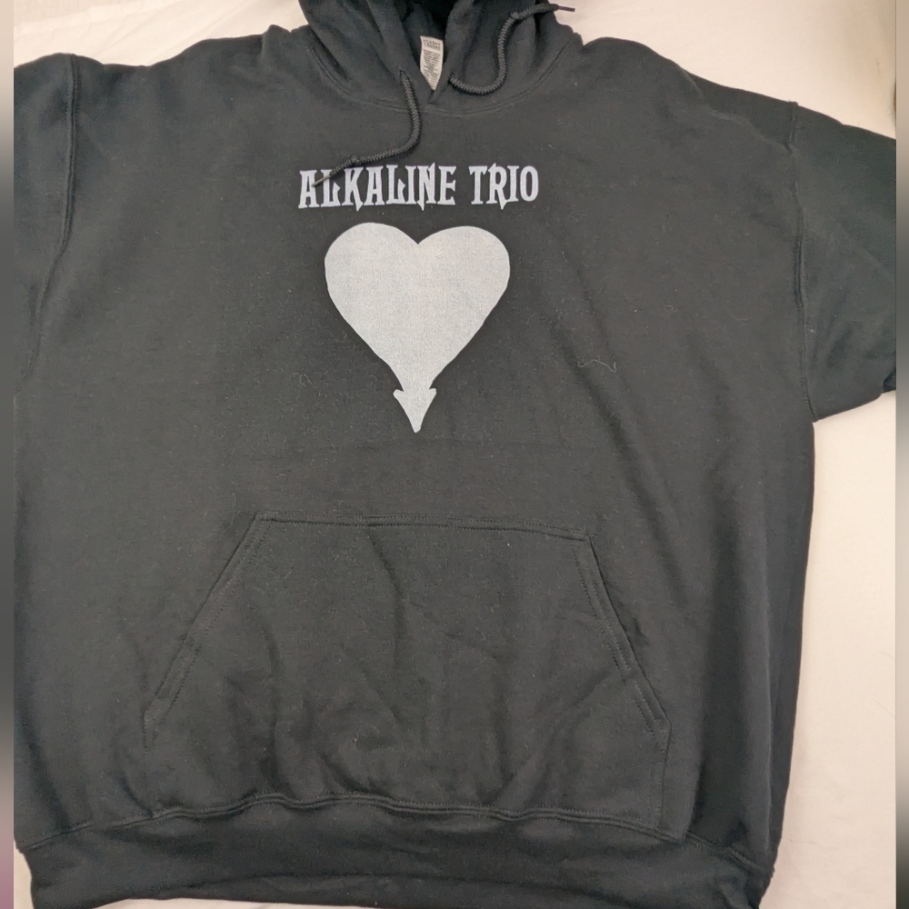 Alkaline Trio NWOT American Punk Rock Band Black Hoodie Size XL Unisex